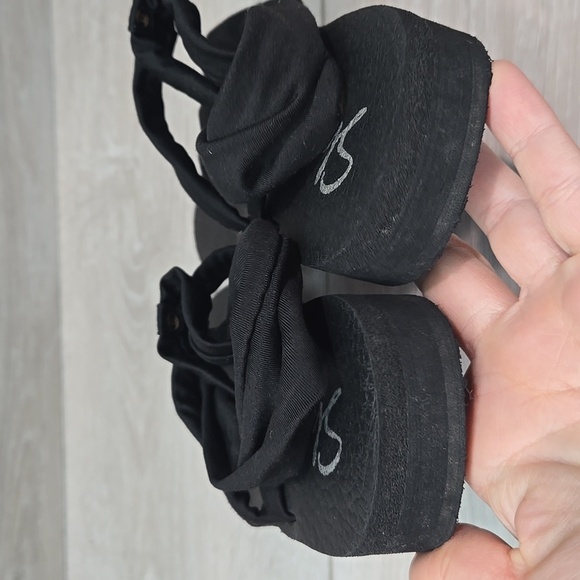 Skechers Yoga Foam Black Women's Sandals Shoes Sz 6 - Picture 6 of 11